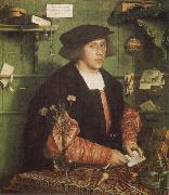 Hans holbein the younger Portrait of the Merchant Georg Gisze oil painting